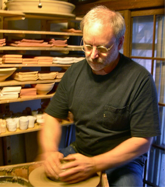 陶芸の制作風景